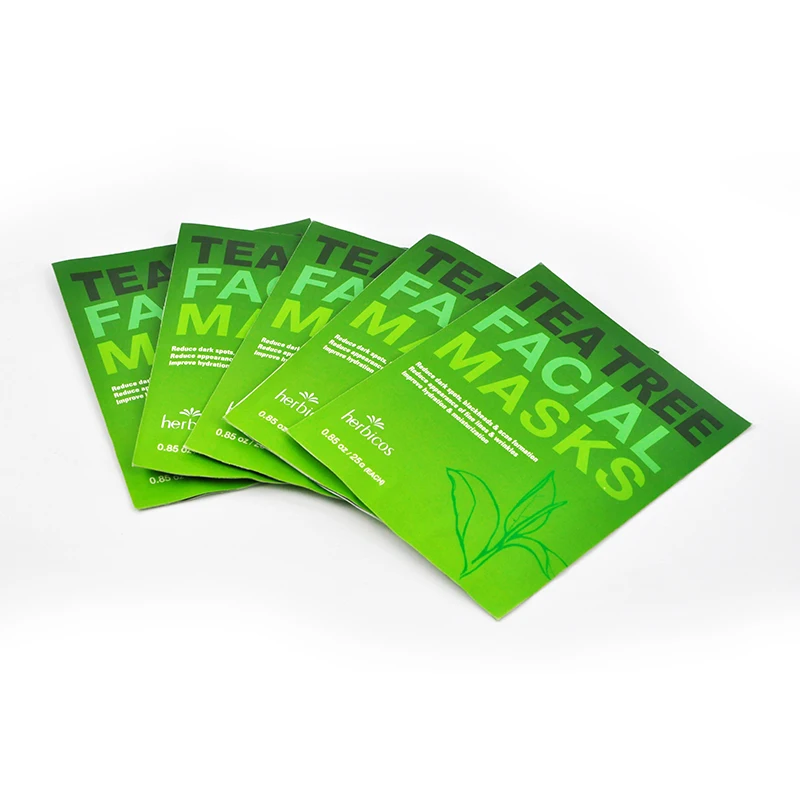 OEM Private Label Tea Tree Oil Hydrating Calming Facial Sheet Mask Brightening for Face & Body