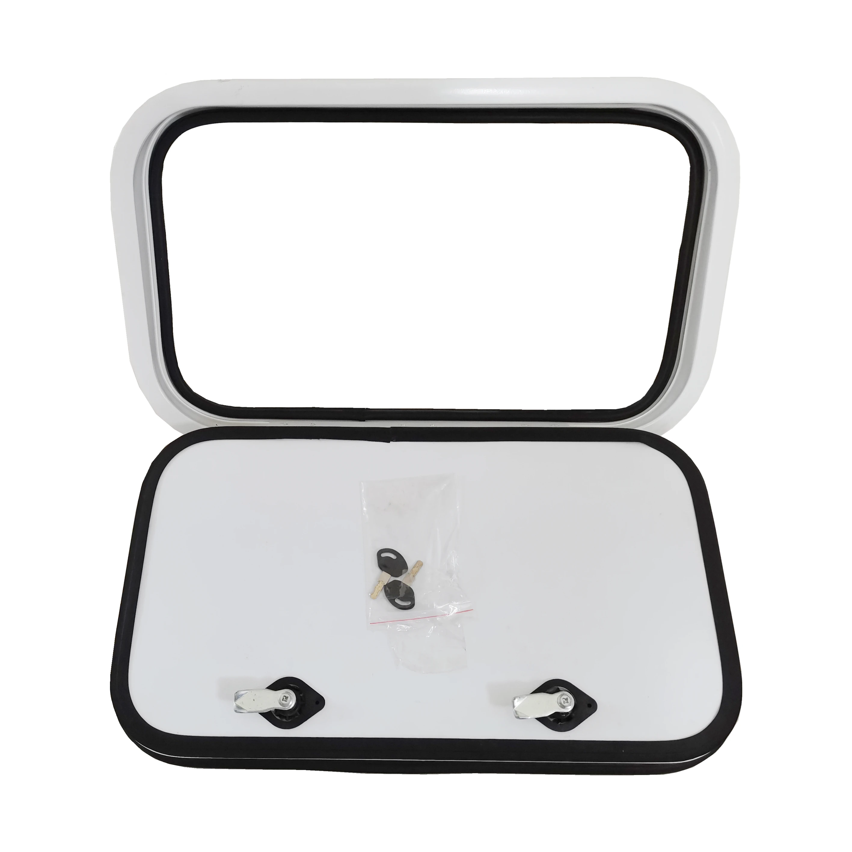 Tongfa caravan rv storage doors hatch with aluminum alloy frame and vents