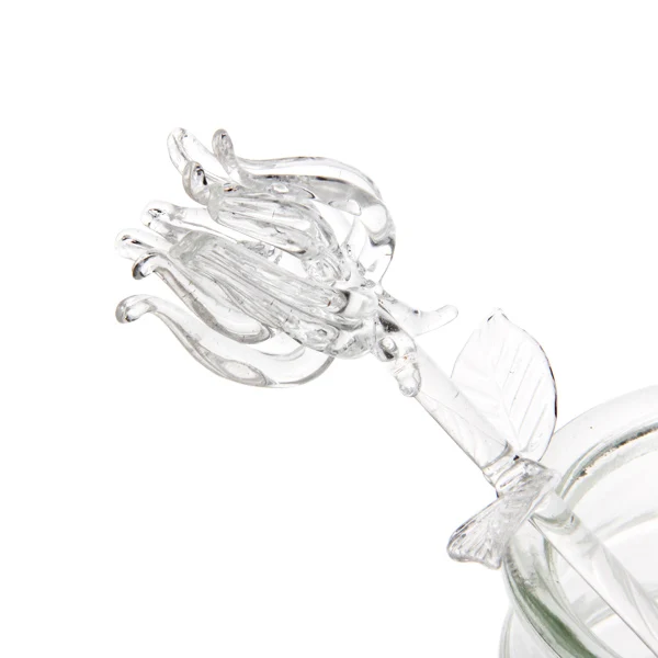 Customized Colored Murano Art Lampwork Long Stem Glass Craft Flower Rose Wholesale Eco-friendly