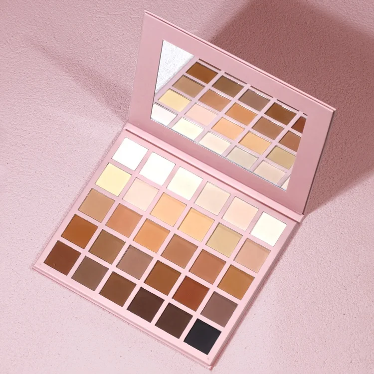 A201 custom vegan eyeshadow base waterproof matte holographic nude eye shadow palette private label