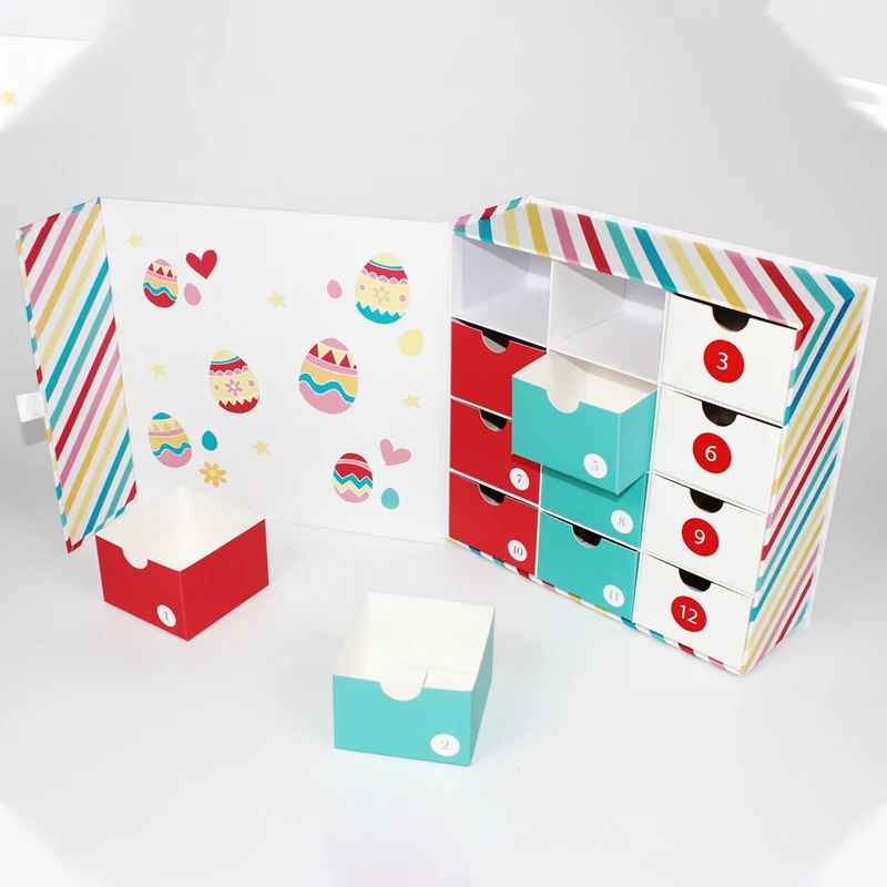 Custom advent calendar packaging gift box with your own design