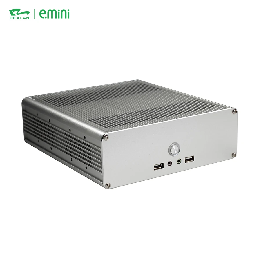 Проектор для домашнего кинотеатра алюминиевый тонкий мини-itx ПК промышленного мини настольный компьютер чехол