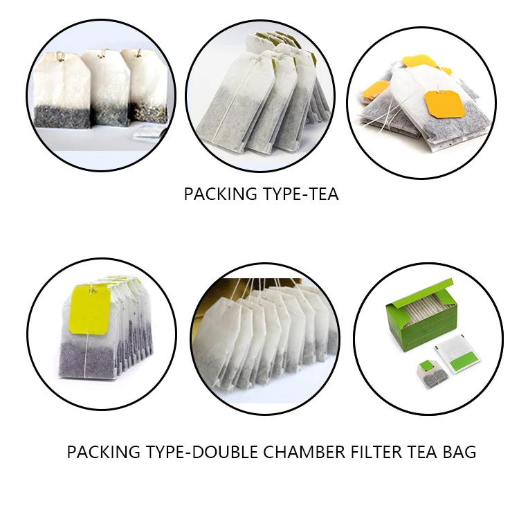 Чай мешок в мешок автоматическая двойная камера фильтр чай мешок упаковочная машина