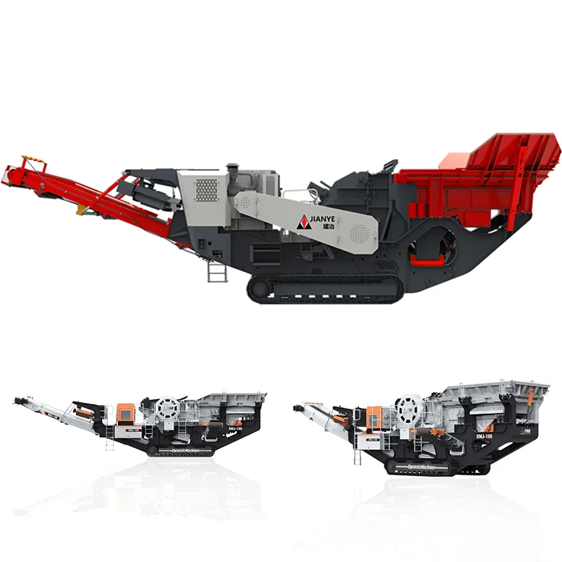 Remote control and automated unmanned mobile rock crusher achieved through the Internet of Things