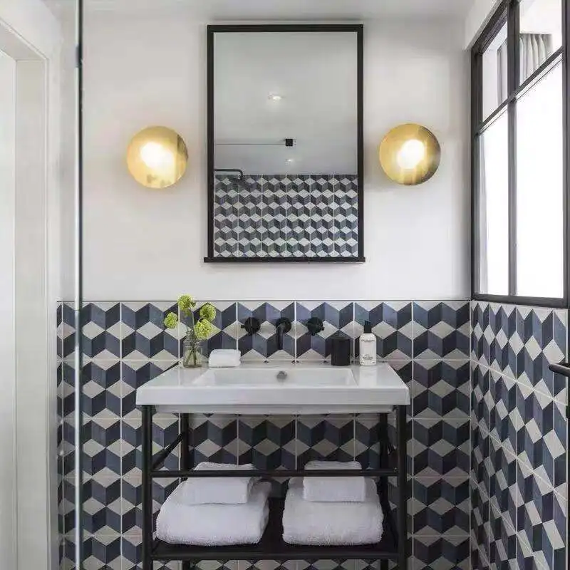 decorative hanging wall lamp bedroom hotel wall mount lamp Glass Globe Brass wall sconce