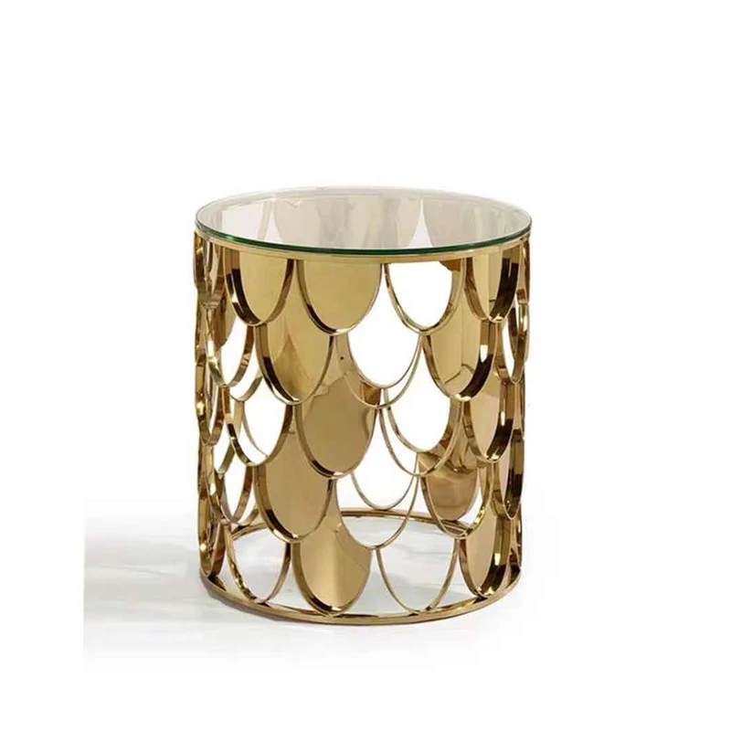 Luxurious design Factory customizable Amazon bestseller Metal side table coffee table marble top luxury console table