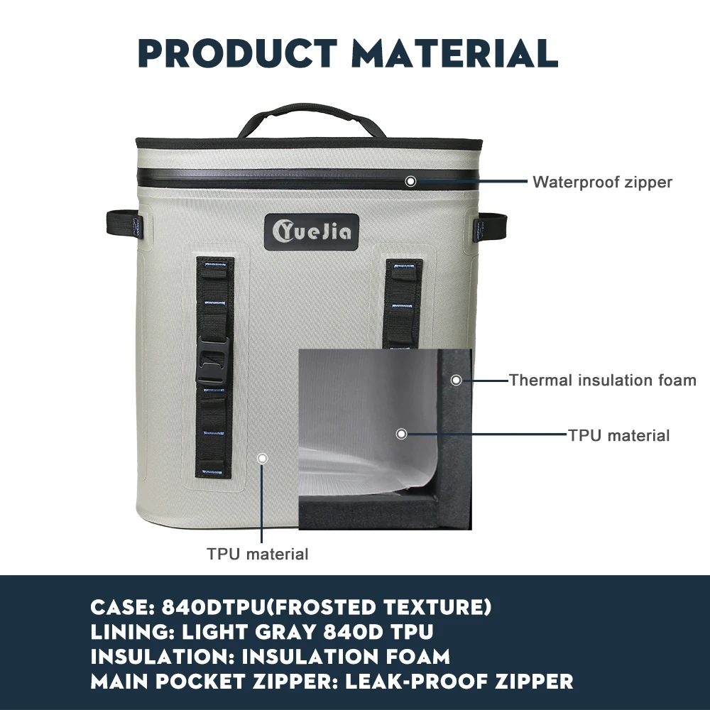 Brand Solutions Backpack Cooler Insulated Waterproof Insulation Leakproof Cooler Backpack Soft Cooler Bag  Promotional Gifts