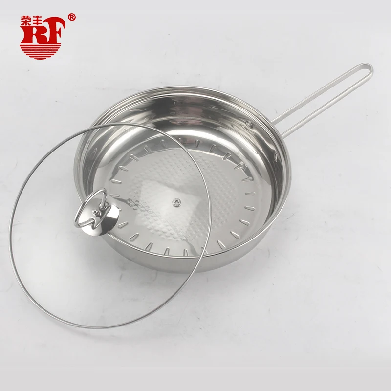 12pcs Stainless Steel Cooking pot set Stainless Steel Cutlery Set with Pan Stainless Steel Wire Shape Handle Glass Lid