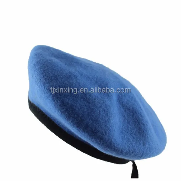 Custom metal logo olive green scout beret united nations uniform tactical beret hats for security guard