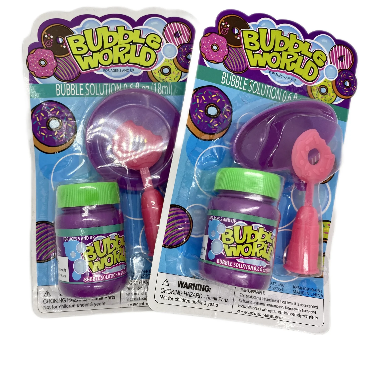 Factory directly Sales Donut Shape Bubble Toys Blowing Bubbles Water Toy Bubble Wand