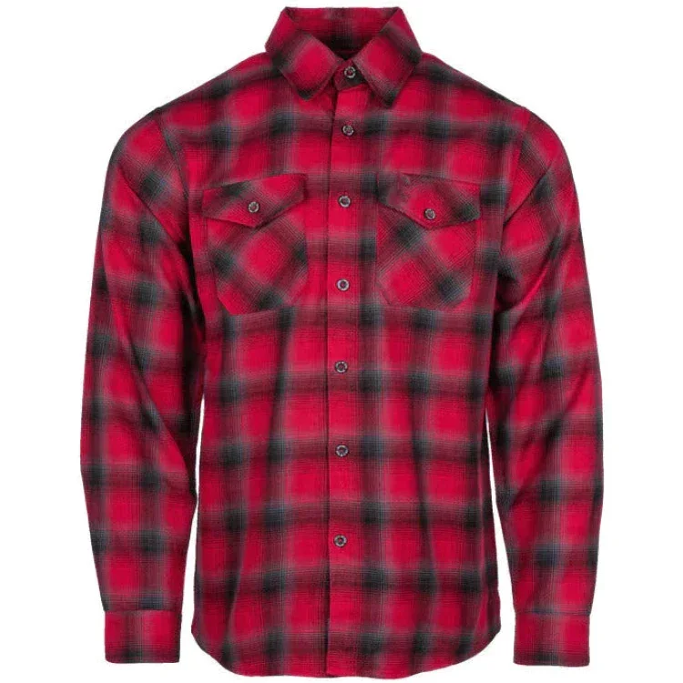 Professional Flannels Manufacturer Custom Color Label Button Tag USA Size Polyester Flannel Shirts