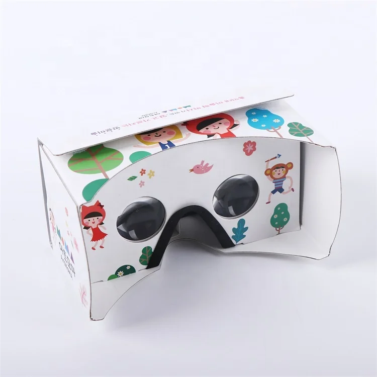 Flat Design Vr Cardboard Google 3d Glasses Headset Folding Pop Up Google Cardboard Vr 3d Glasses