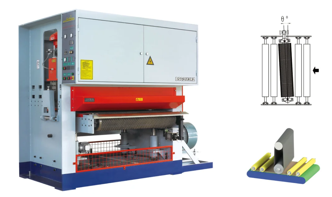 Heavy duty calibrating sanding machine for plywood sanding paper sander of plate sanding