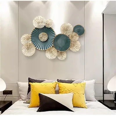 Creative 3D Background Wall Metal Decoration Elegant Mur Decor Modern Design Livingroom Wall Decorations
