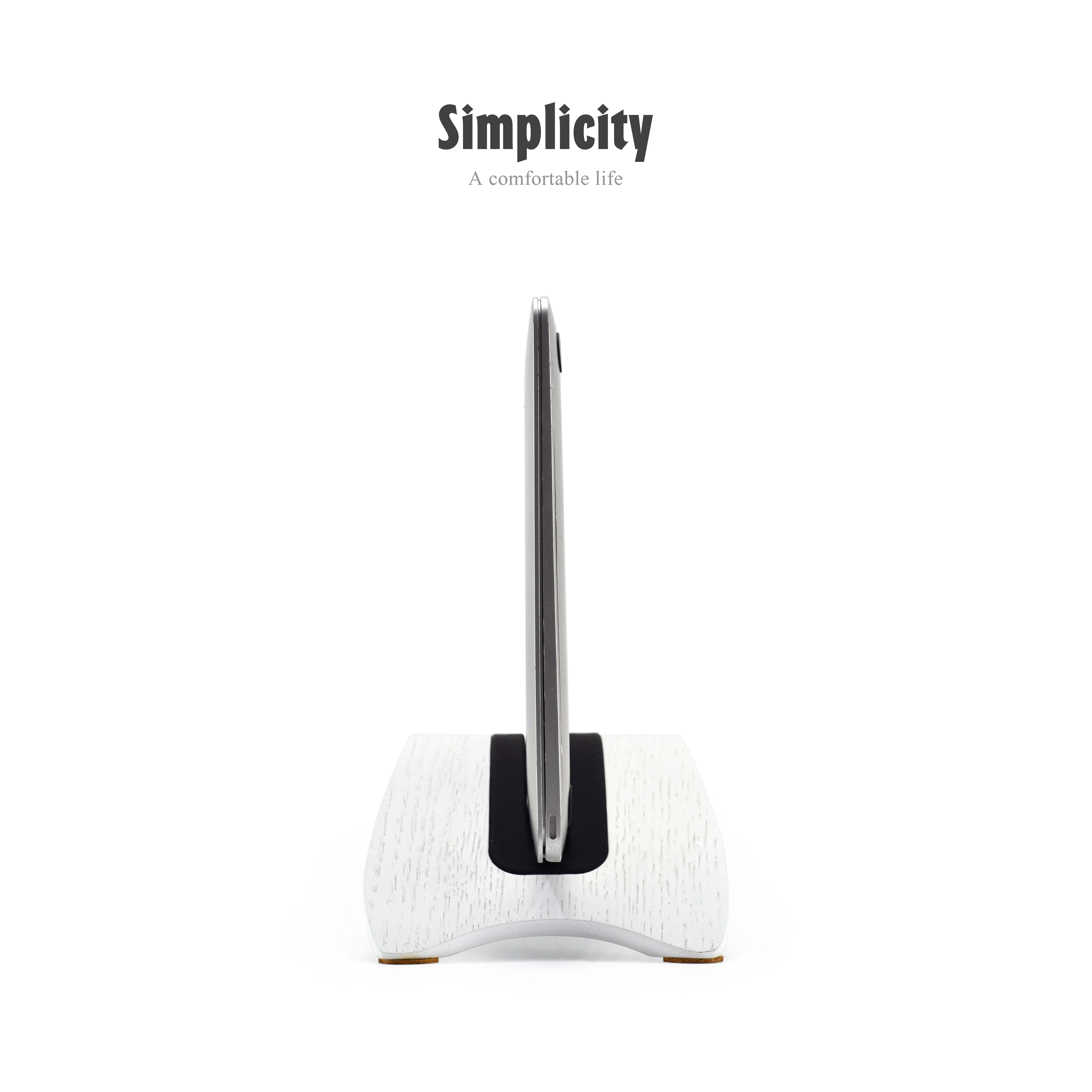 SAMDI Factory Direct Sales Wholesale Price Laptop Stand Storage Rack Wooden Laptop Stand
