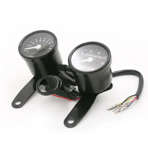 
Motorcycle Black LED Tachometer Km/h Speedometer Odometer Gauge W/Bracket Custom For Harley Honda Yamaha Kawasaki Dirt bike 