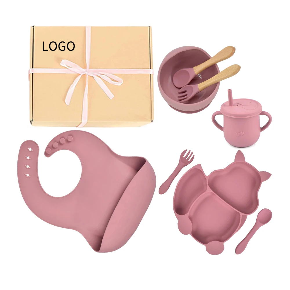 Wholesale Food Grade BPA Free Custom With Catcher Waterproof Set Blank Mushie Silicone Baby Bib with Snaps