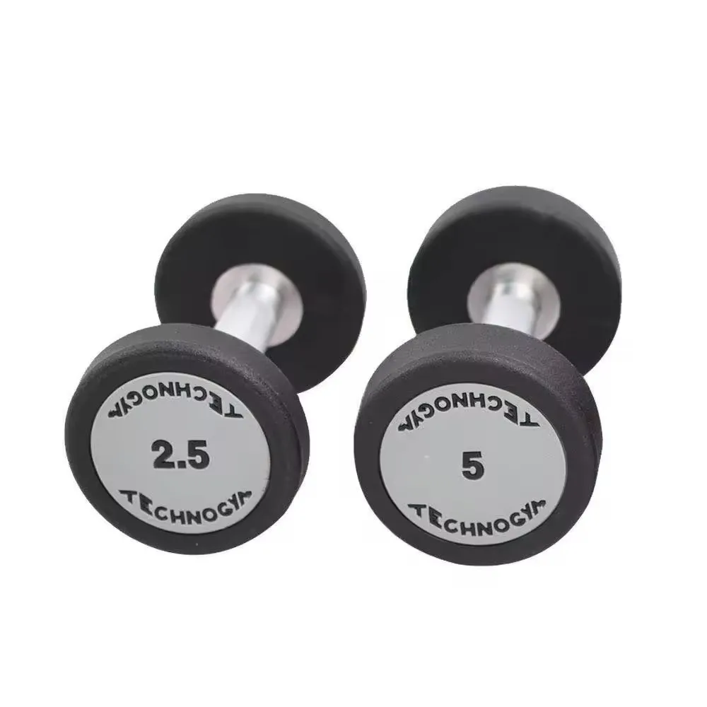 Hot sale dumbbell with technogym logo gym dumbbell rubber dumbbell