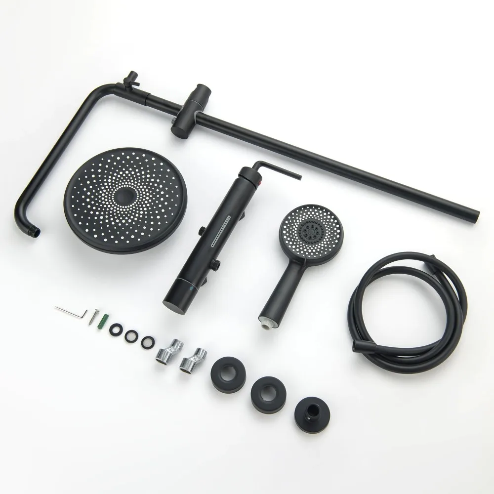 Popular Brass Shower Mixer Wall Mounted Slide Bar Three Functions Bathroom Shower Set With Handheld