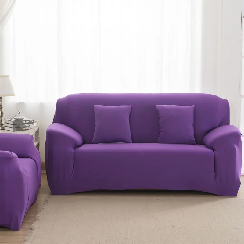 Hot sale plain elastic sofa cover sofa cover furniture solid color three seat sofa cover