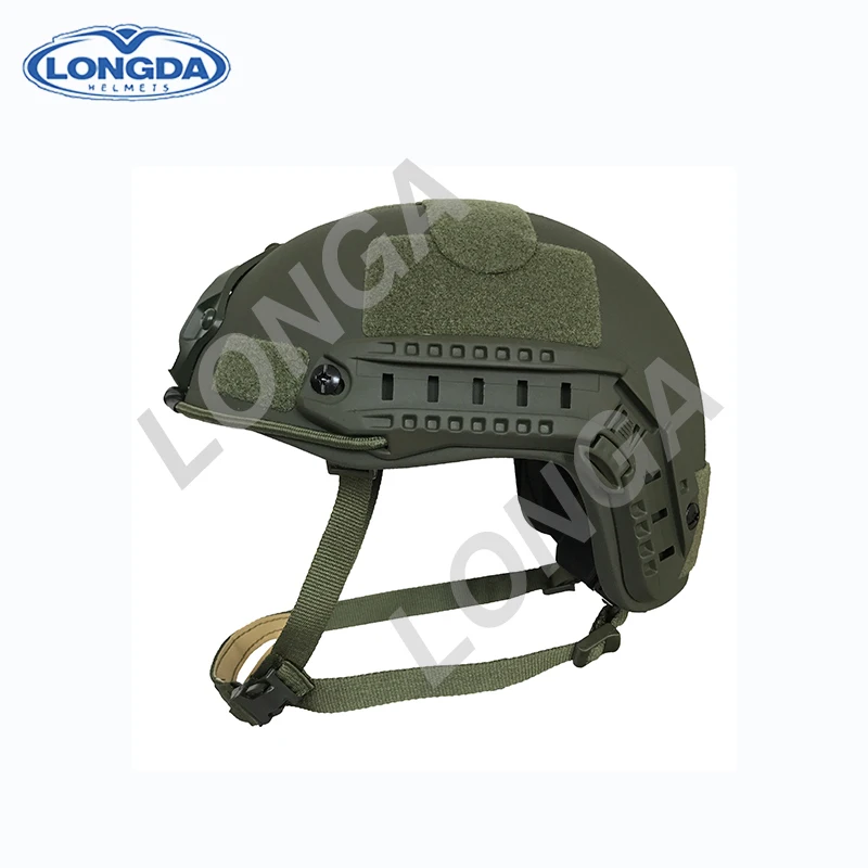 Hight efficiently black military ballistic bullet proof helmet for police