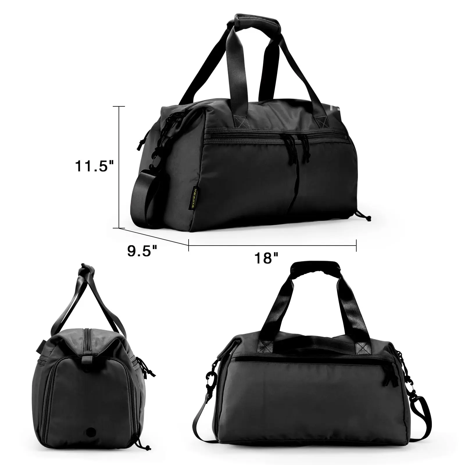 Weekender Duffel Bag with Shoe Compartment and Wet Pocket-Luggage Everyday Overnight Bag for Men and Women