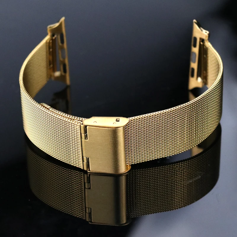 
Milanese Loop strap Stainless Steel Band For Apple Watch Series 1 2 3 42mm 38mm Metal Bracelet Strap For Iwatch 4 5 40mm 44mm 