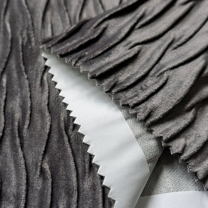 Crumple velvet 100% polyester Crumple Holland velvet upholstery sofa upholstery fabric for  sofa curtain