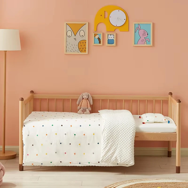 Luxury Mobile Baby Cot Bed Crib Modern Wooden Sleep Baby Cot for Babies