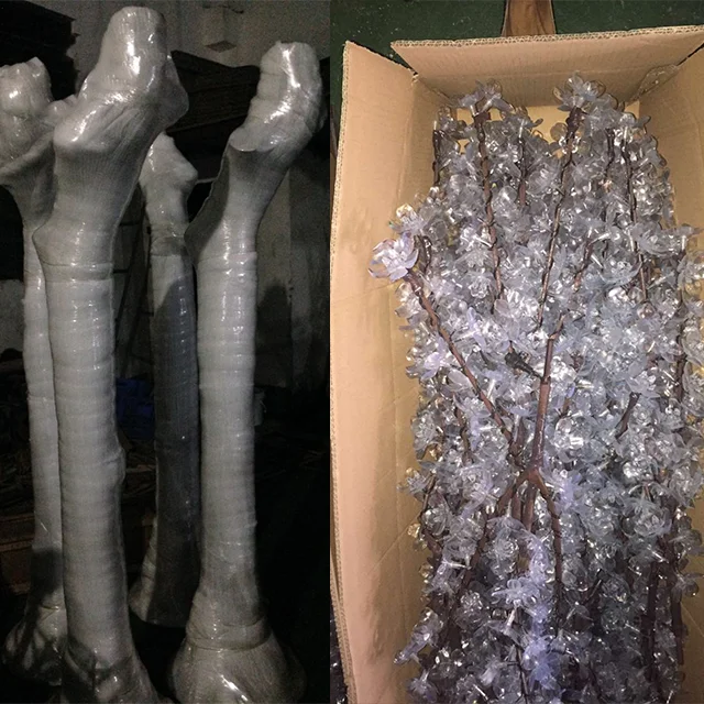 Christmas Event Decoration Street Landscaping Warm White Led Wedding Light Artificial Cherry Blossom Tree