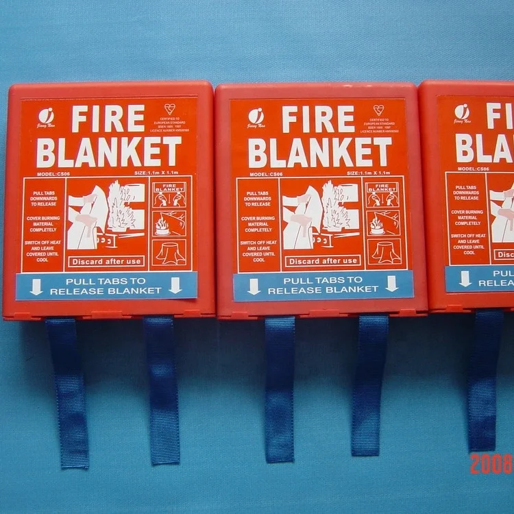 BS EN1869 огонь дыхательная Защитная стекловолокно противопожарное одеяло