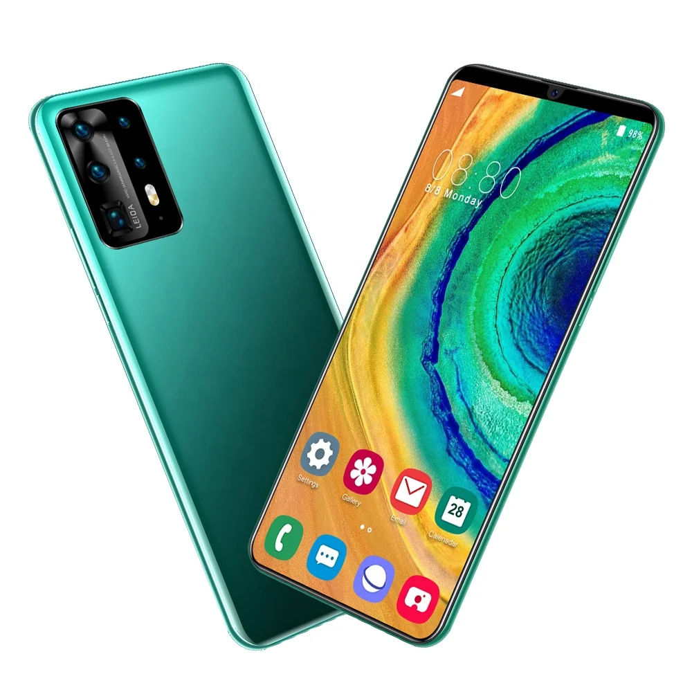  GPS 6 3 дюймовый HD полноэкранный разблокировка по лицу Android 9 1 P40 Pro 5G смартфон низкой