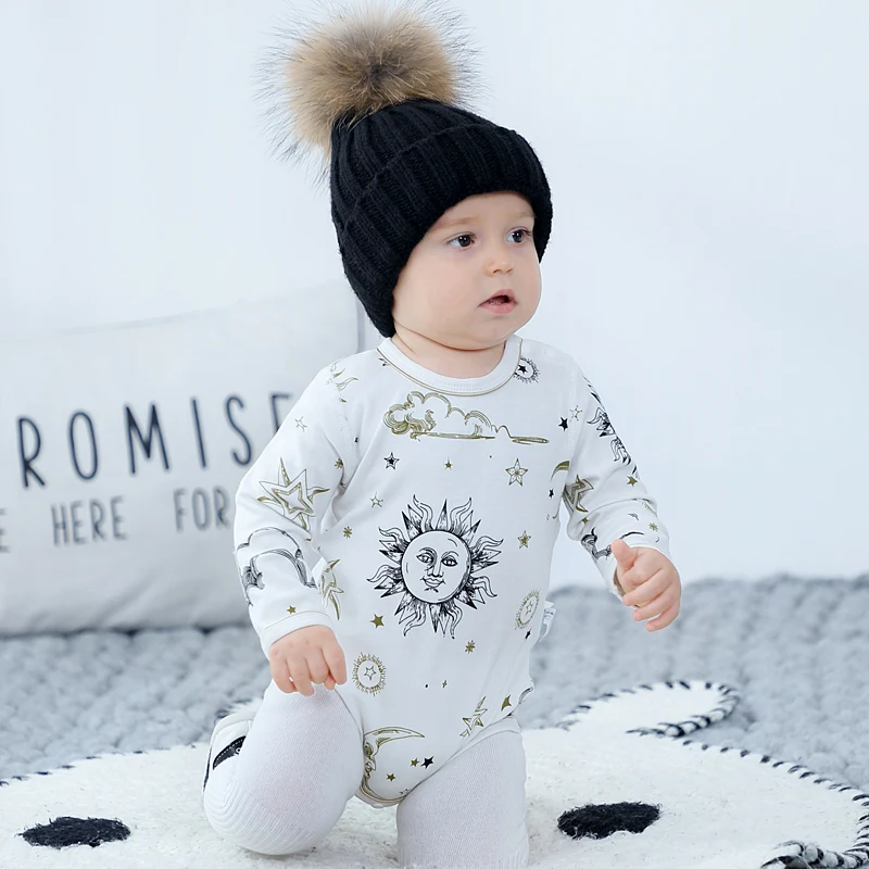 Бутик AustinBella 2021 Новое поступление детская одежда из органического хлопка сертифицированные Комбинезоны для маленьких