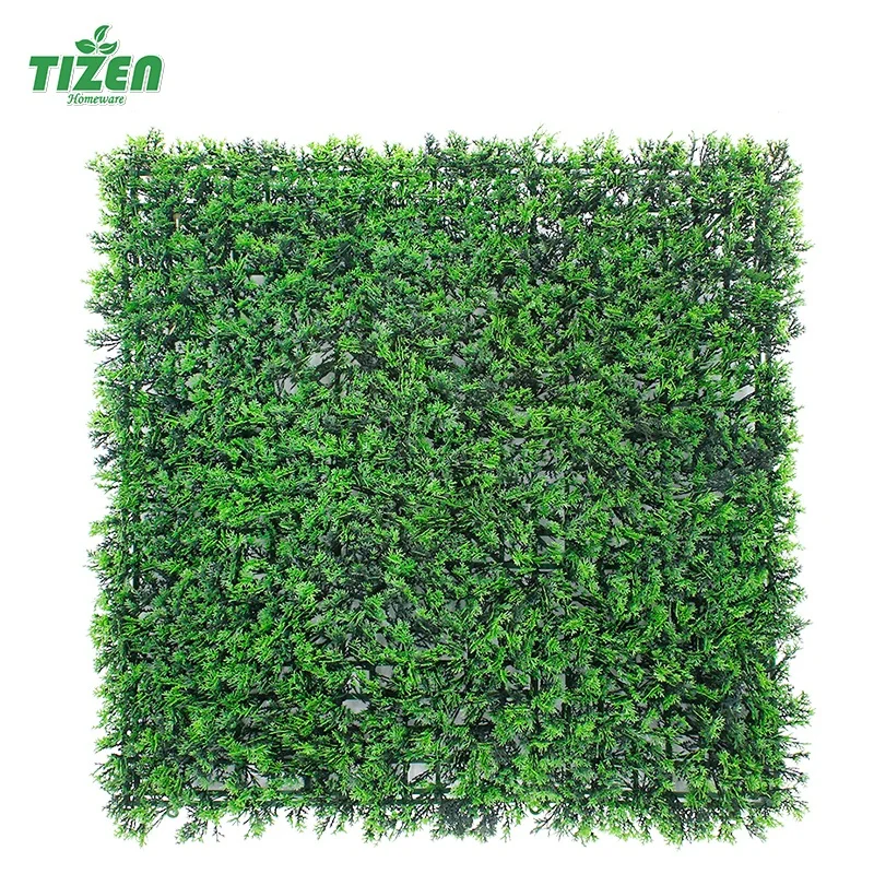 Tizen UV resistant outdoor garden indoor green decor boxwood pine leaves hanging artificial plant grass wall