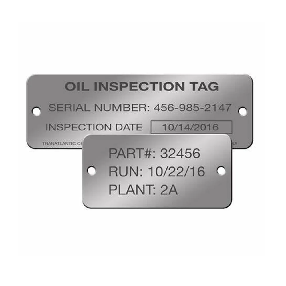 metal nameplate 3ml pattern metal  brass namep factori metal nameplates for bag