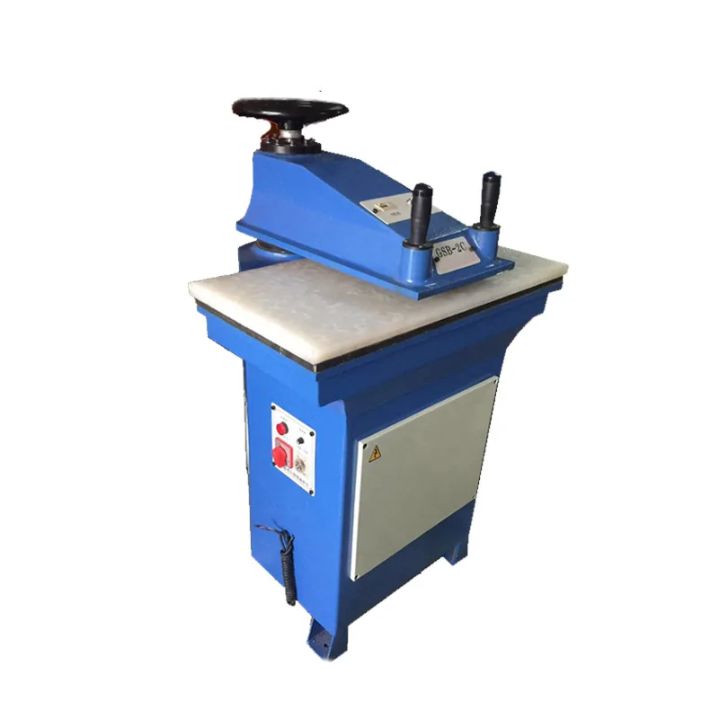 Leather Shoe Making Garment Fabric Cutting Equipment Multilayer Hydraulic Swing Arm Clicking Press Die Cutting Machine