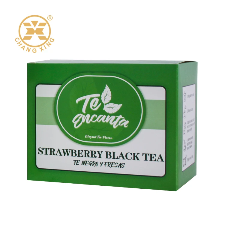 Tube End Box Customized Printed Blooming Tea Packaging Box Fruit Tea Packaging Box
