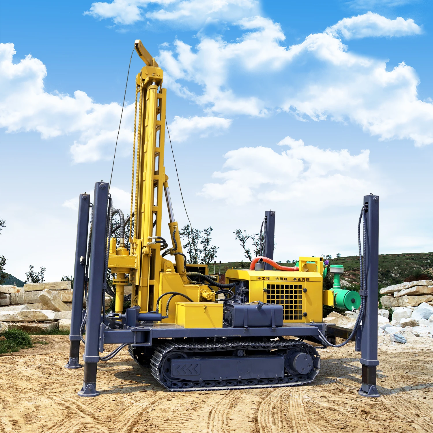 water well drilling rig drilling machines water drilling machine 200m borehole