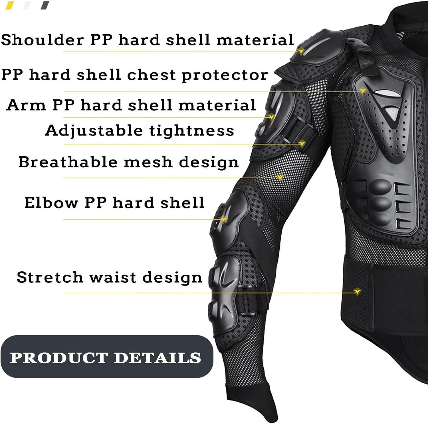 Top Quality Adult Motorcycle Armor Pants Full Body Armor Jacket with Shock-absorbing Sponge Neck Brace Set
