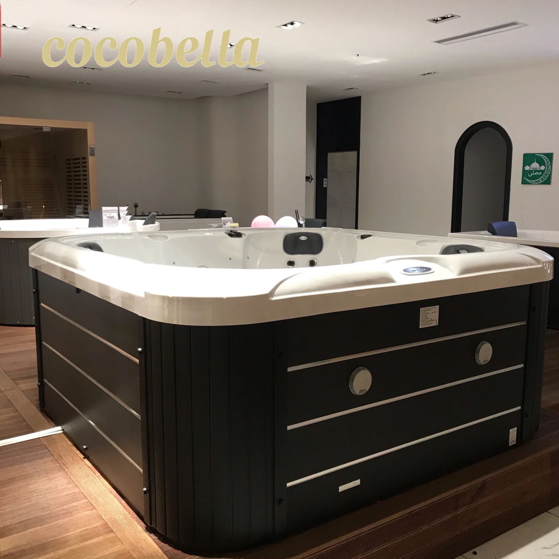Массажная ванна Cocobella гидромассажная ванна спа открытый отдельно стоящий Замачивание бесплатные запасные части искусственный камень 3D модель дизайн современный