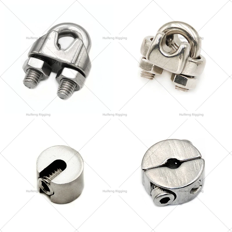 Rigging Hardware Wire Rope Clamps Made In China Din741 Malleable Stainless Steel Wire Rope Clip