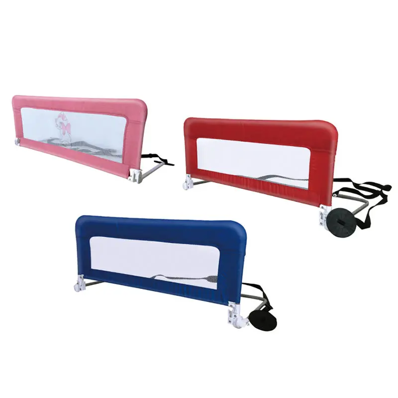 Light Blue Cartoon Pattern Safety Toddler Barrier Bed Kids Guard Bed Rail Baby Bed Protective Barrier