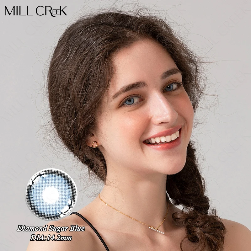 Цветные контактные линзы Mill Creek цветные высококачественные оптовая продажа