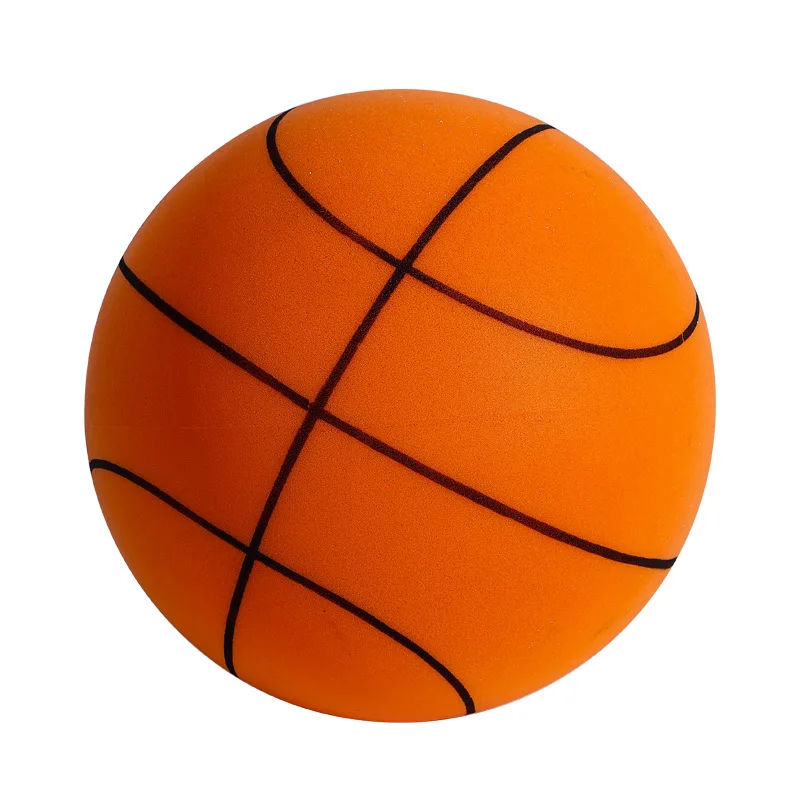 Pu Foam Washable Kids Indoor Training Elastic Silent Mute Ball Bouncing Uncoated High Density Foam Sports Ball/silent basketball