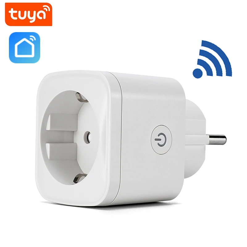 Amazon Alexa Мини электрическая щетка Wi-Fi Smart Plug 16A настенная розетка многофункциональный пульт дистанционного управления Tuya беговой дорожке Дома ЕС приложение Tuya Smart Life белый CE по ограничению на использование опасных материалов в производ