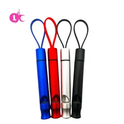 Заводская цена, логотип под заказ, спортивный Алюминиевый металлический цветной свисток, брелок, рекламный свисток, брелок под заказ, свисток, брелок