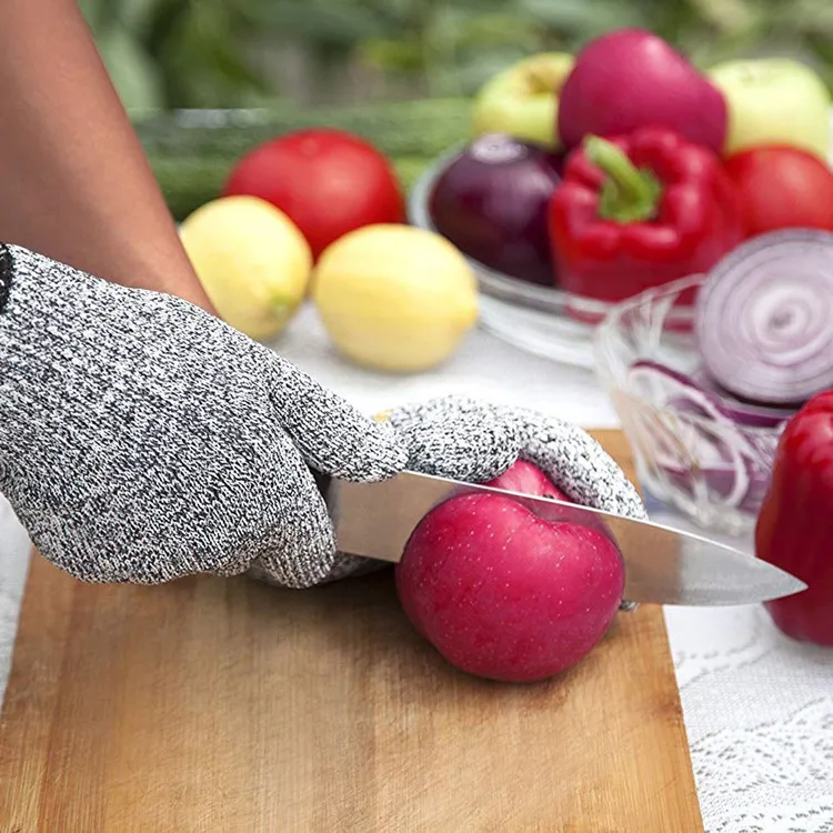 Competitive Price HPPE Cut Resistant Gloves Construction Knife Blade Level 5 Anti-cut Safety Protection Gloves