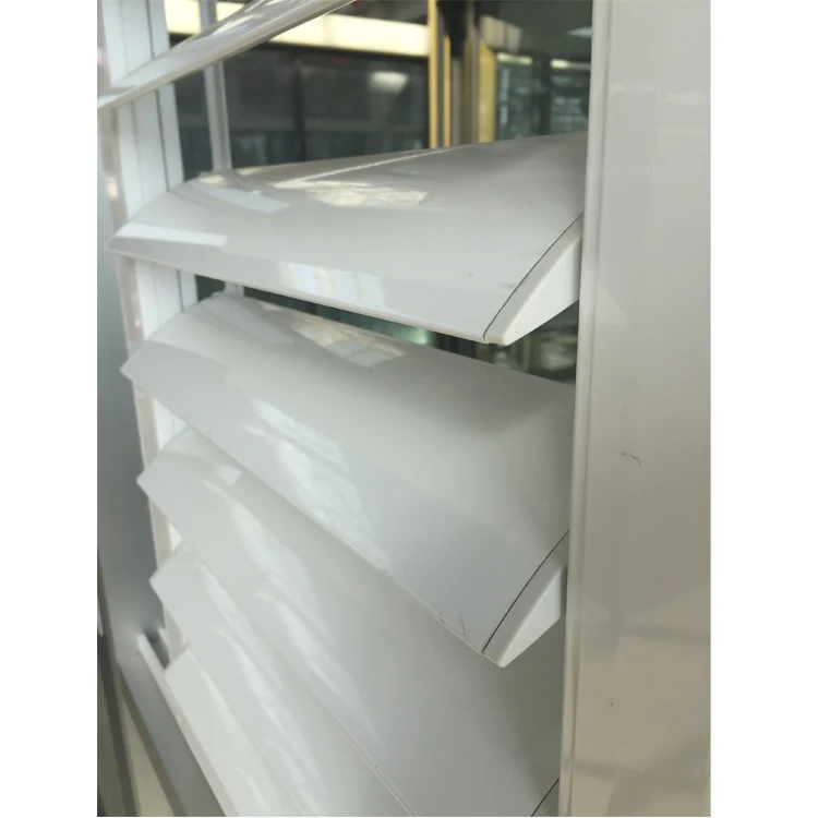 Italian Plantation Shutters Jalousie windows Exterior Aluminium Louver Window Price