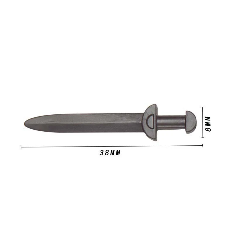 Koruit Mediaeval Times Weapons for Mini 4cm Figure Sword Axe Spear Bow MOC Building Blocks Brick Accessories Toy