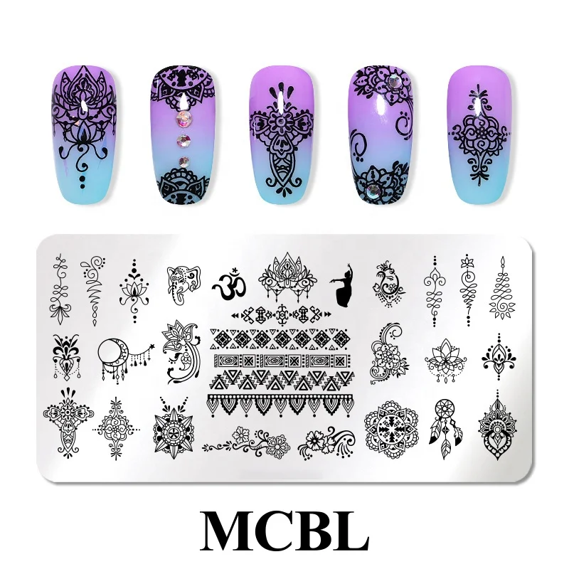 Guangzhou Direct Shipment Manicure Tool Kit with Stainless Steel Nail Stamping Plate and Nail Art Accessories
